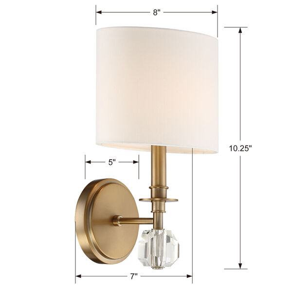Chimes Vibrant Gold One-Light Wall Sconce, image 3
