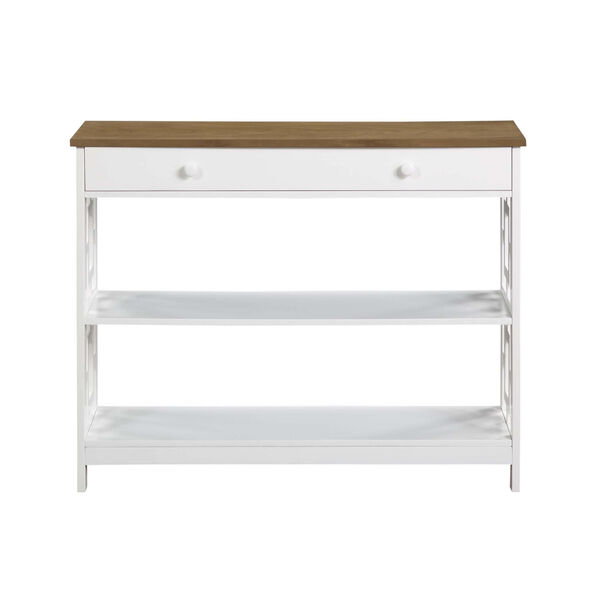 Town Square Driftwood White Accent Console Table, image 4