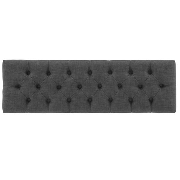 Amy Dark Gray Tufted Reclaimed Look Upholstered Bench, image 5