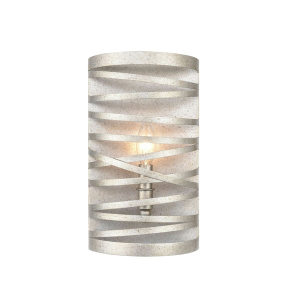 Cora Antique Nickel One-Light Metal Wall Sconce, image 1