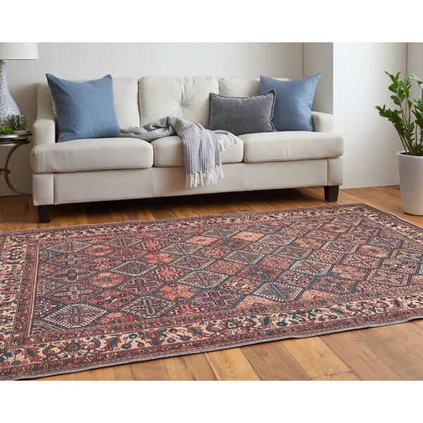 Rawlins Brown Red Ivory Area Rug, image 4