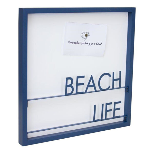 Blue Metal MDF Beach Life Memo Board, image 1