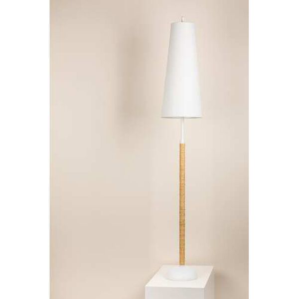 Mariana Textured White Two-Light Floor Lamp, image 2