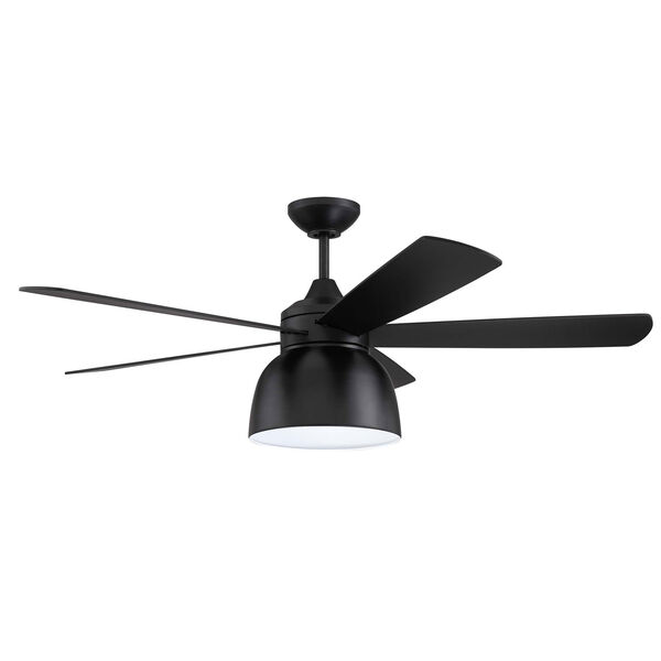 Ventura Flat Black Led 52-Inch Ceiling Fan, image 1