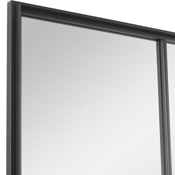 Rousseau Black Iron Window Mirror, image 6
