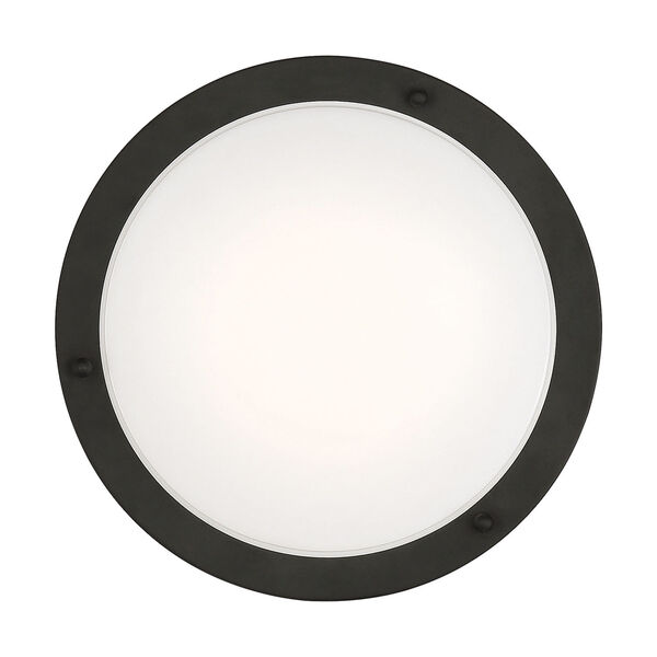 Glamour Matte Black 10-Inch LED Flush Mount, image 4