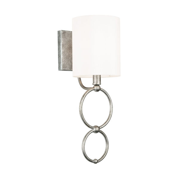 Oran Antique Silver One-Light Sconce, image 1