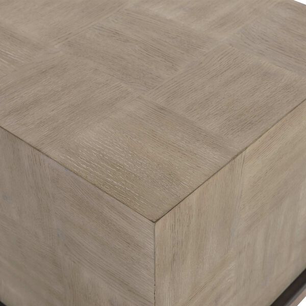 Fairgrove Sandblasted Oak and Graphite Side Table, image 6
