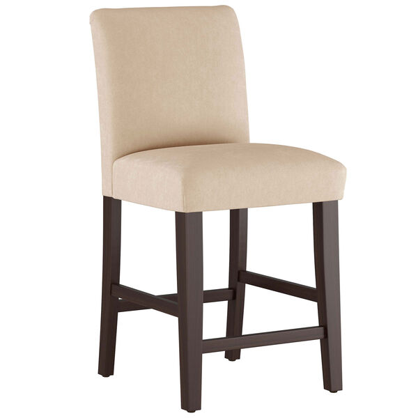 Velvet Pearl 40-Inch Pleated Counter Stool, image 1