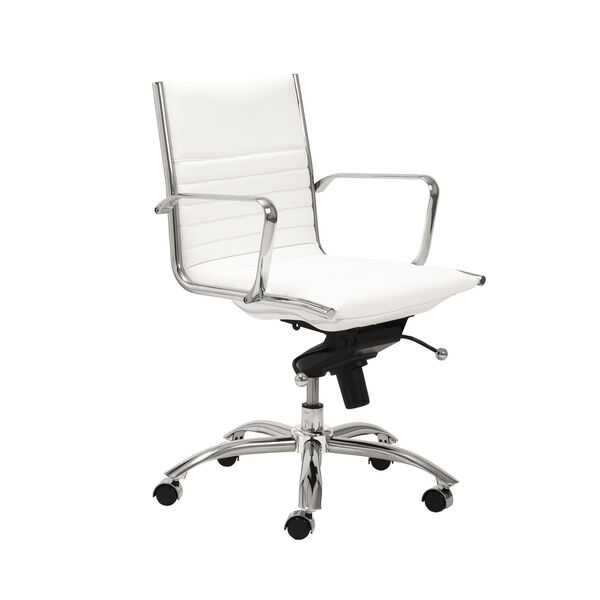 Dirk White 27-Inch Low Back Office Chair, image 2