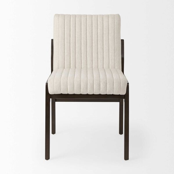 Tahoe Cream Upholstered Armless Dining Chair, image 2