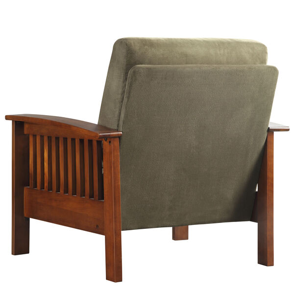 Mission Chair with Olive Microfiber, image 5