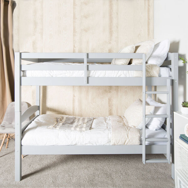 Solid Wood Bunk Bed - Grey, image 5
