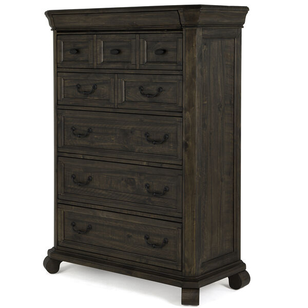 Bellamy Traditional Peppercorn 6 Drawer Chest, image 2