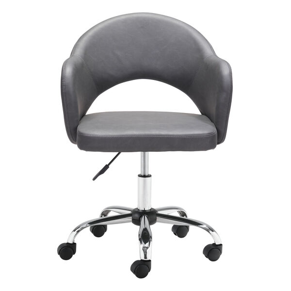 Planner Gray and Silver Office Chair, image 4