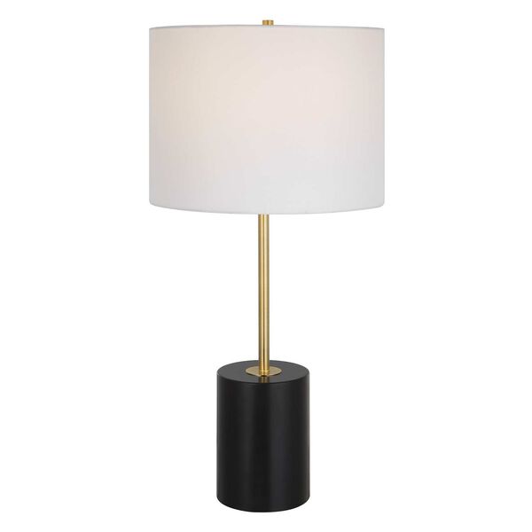 Selby Matte Black and Gold One-Light Table Lamp, image 1