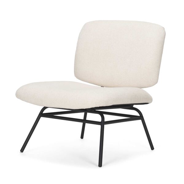 Nora Cream Fabric Accent Chair, image 1