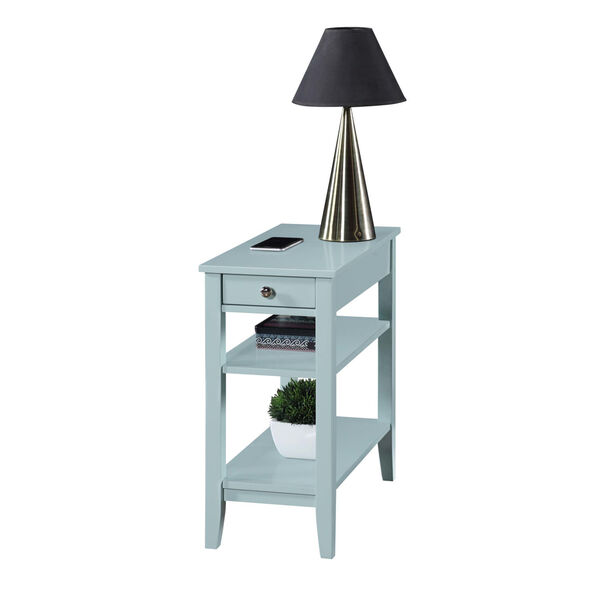 American Heritage Sea Foam End Table With Drawer, image 2