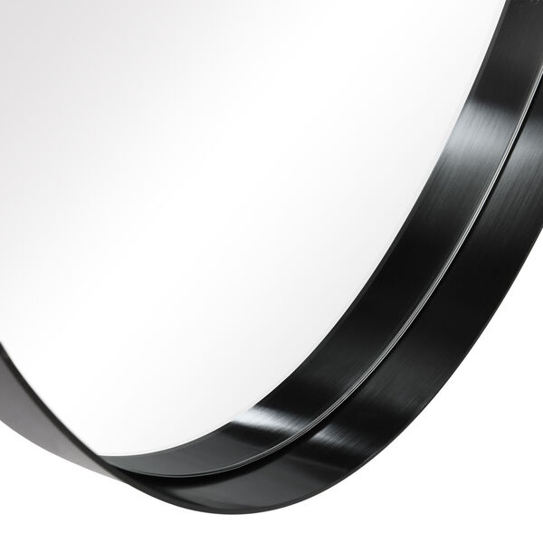 Black 24 x 36-Inch Oval Wall Mirror, image 5