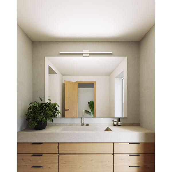 Stix Satin White 40-Inch LED Bath Bar, image 3