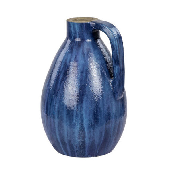 Avesta Blue Lustro 10-Inch Ceramic Vase, image 6