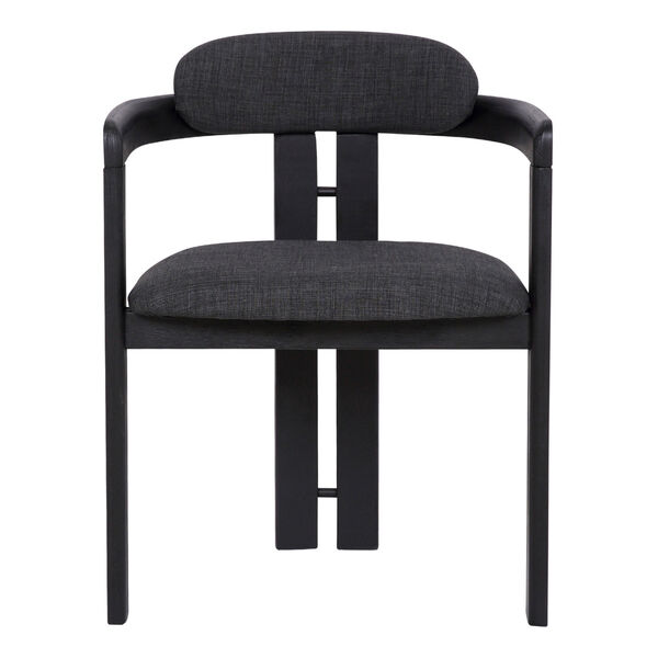 Jazmin Charcoal with Black Dining Chair, Set of Two, image 3