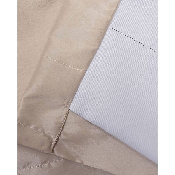 Whittier Beige 84 x 50-Inch Blackout Faux Silk Taffeta Curtain Single Panel, image 6