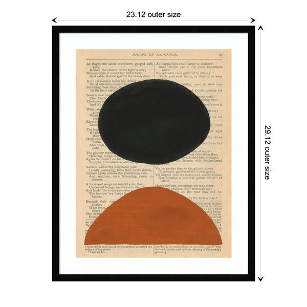 W. Stramel Black Modern Prose III 23 x 29 Inch Wall Art, image 4
