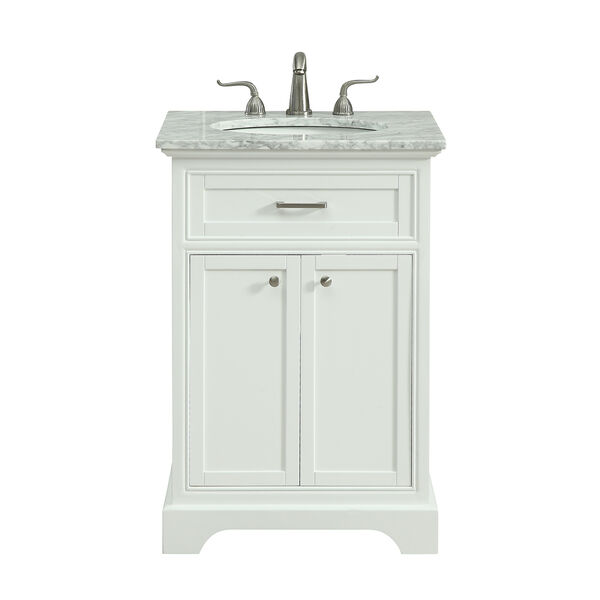 Americana Frosted White Vanity Washstand, image 1