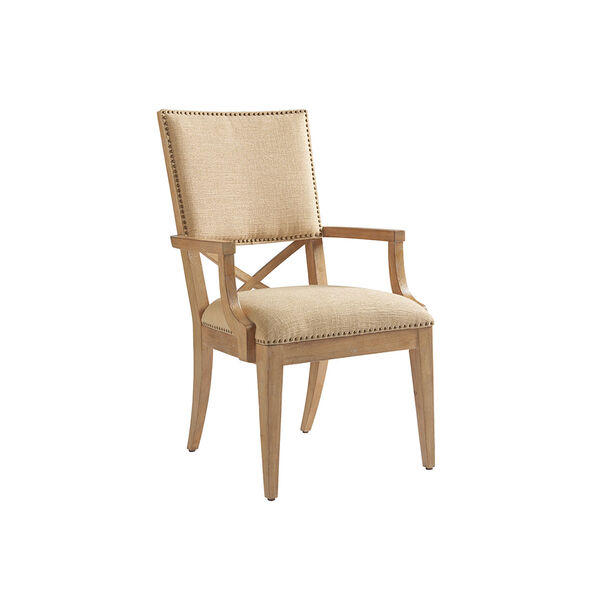 Los Altos Gold Alderman Upholstered Arm Chair, image 1