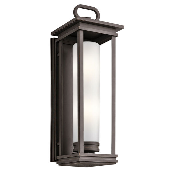 South Hope Rubbed Bronze Two-Light Outdoor Wall Mount, image 1