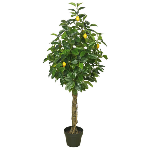 51 In. Real Touch Lemon Tree with Pot, image 1