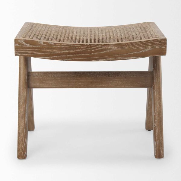 Arvin Brown Wooden Stool, image 5