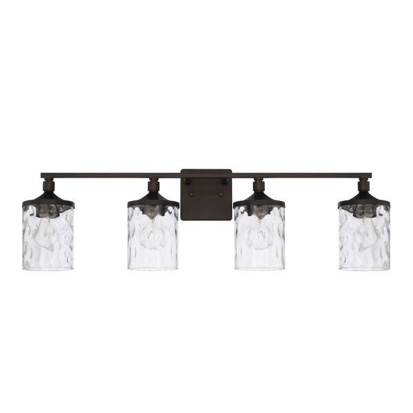 HomePlace Colton Bronze 34-Inch Four-Light Bath Vanity, image 1