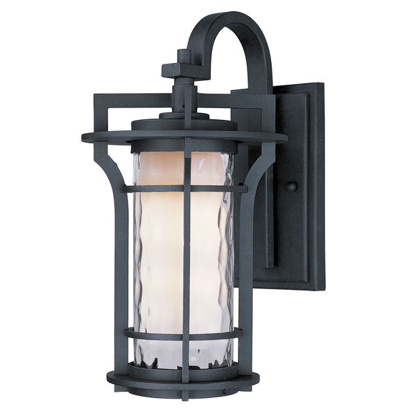 Oakville Black Oxide 10-Inch Wide One-Light Outdoor Wall Mount with Water Glass, image 1