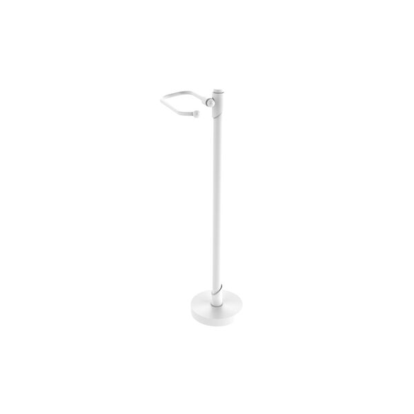 Tribecca Matte White Six-Inch Free Standing Toilet Tissue Stand, image 1