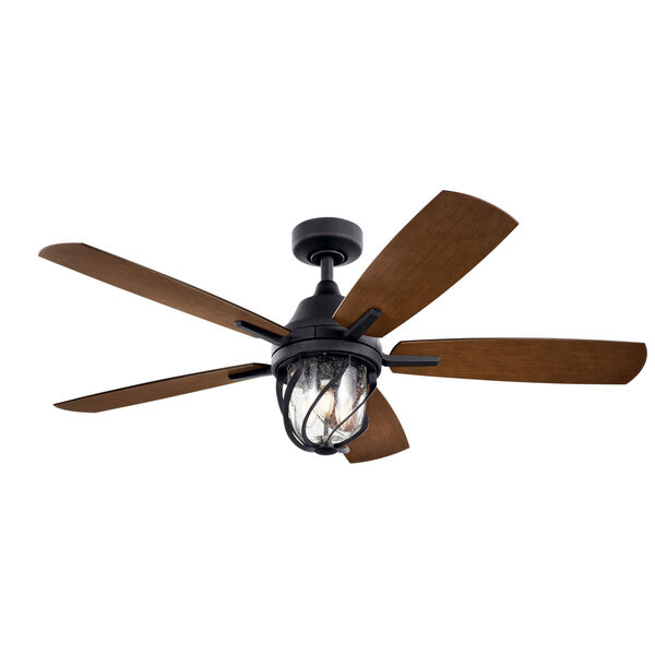 Lydra Distressed Black 52-Inch Integrated LED Three-Light Ceiling Fan, image 2