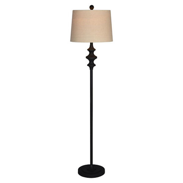 Charlotte Black One-Light Floor Lamp, image 1