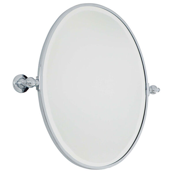 Chrome Oval Mirror, image 2