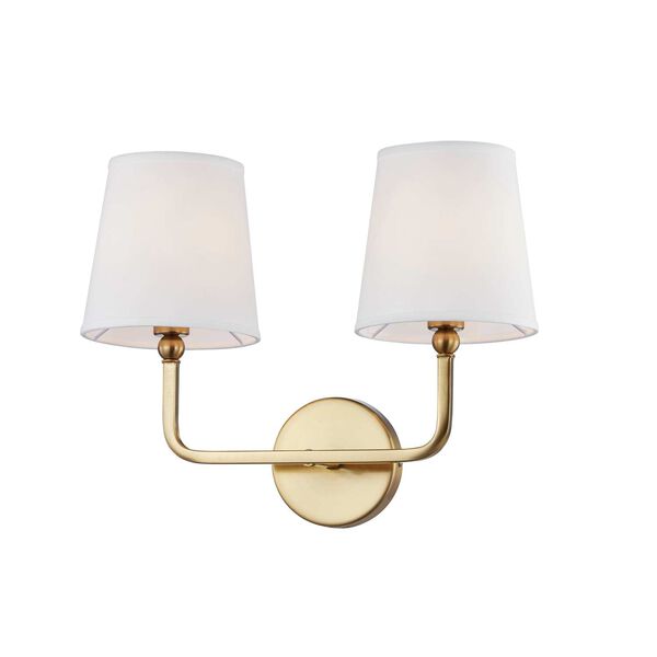 Maureen Gold Two-Light Wall Sconce, image 1