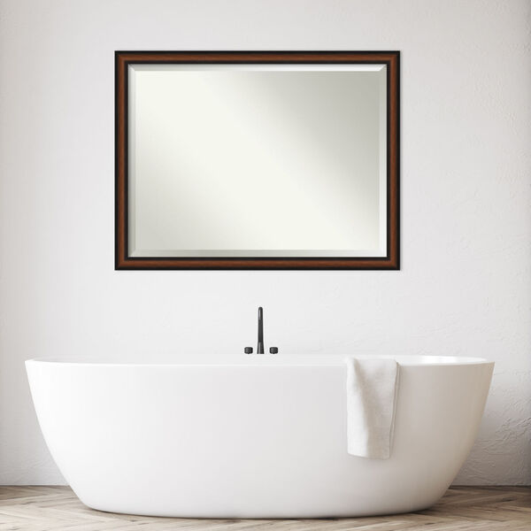 Yale Walnut 43W X 33H-Inch Bathroom Vanity Wall Mirror, image 5