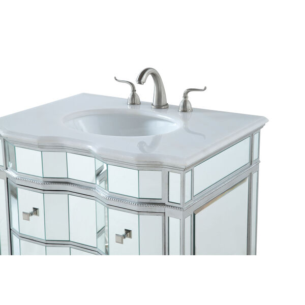 Camille Silver 30-Inch Vanity Sink Set, image 5