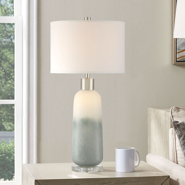 Mouna Soft White and Gray LED Table Lamp, image 3