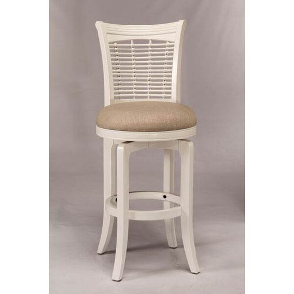 Bayberry White Swivel Counter Stool, image 1