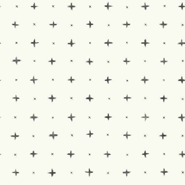 Magnolia Home Black Cross Stitch Peel and Stick Wallpaper – SAMPLE SWATCH ONLY, image 1