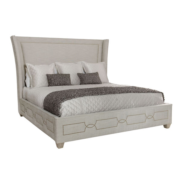 Criteria Heather Gray Wood and Fabric 90-Inch Bed, image 2