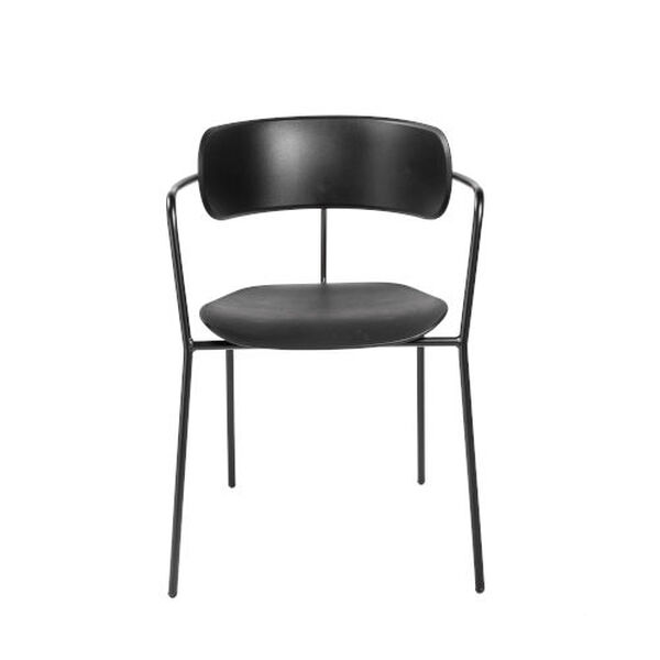 Paris Black 21-Inch Arm Chair, Set of 4, image 1