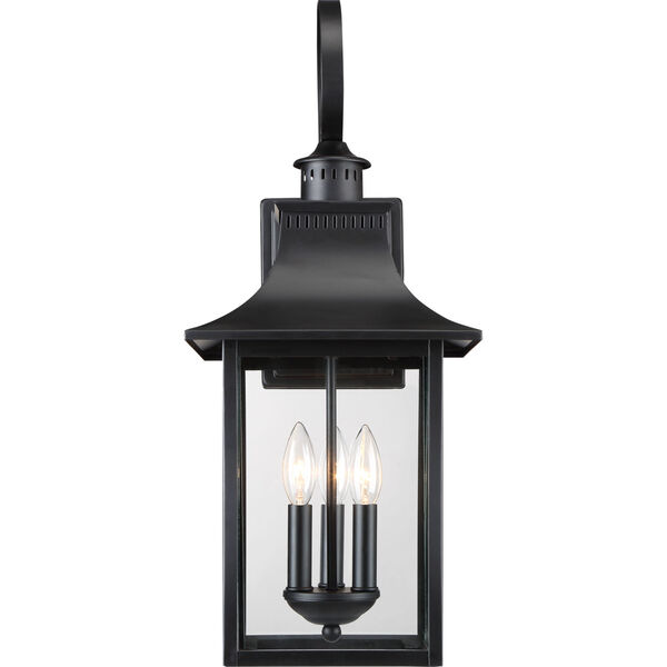 Chancellor Mystic Black Three-Light Outdoor Wall Sconce, image 3