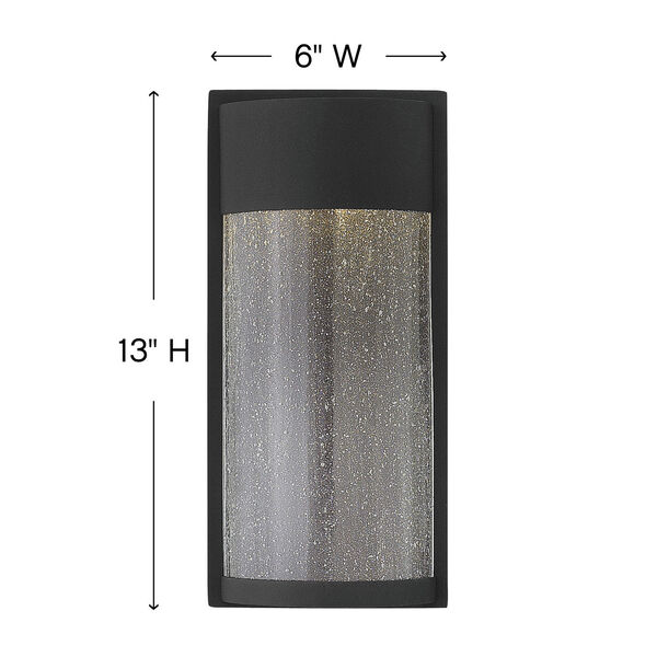 Shelter Black 12-Inch One-Light LED Outdoor Wall Mount, image 6