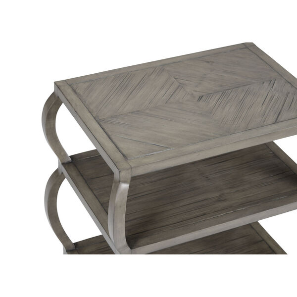 Gray 24-Inch Kate Tiered Table, image 2